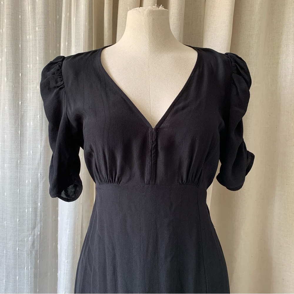 ABERCROMBIE & FITCH BLACK MIDI CLASSIC DRESS NWT M - Picture 12 of 12